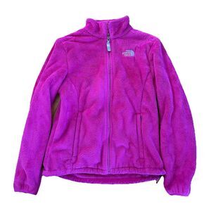 The North Face M Pink Osito Fleece Jacket Full Zip Soft Fuzzy gorpcore GOOD
